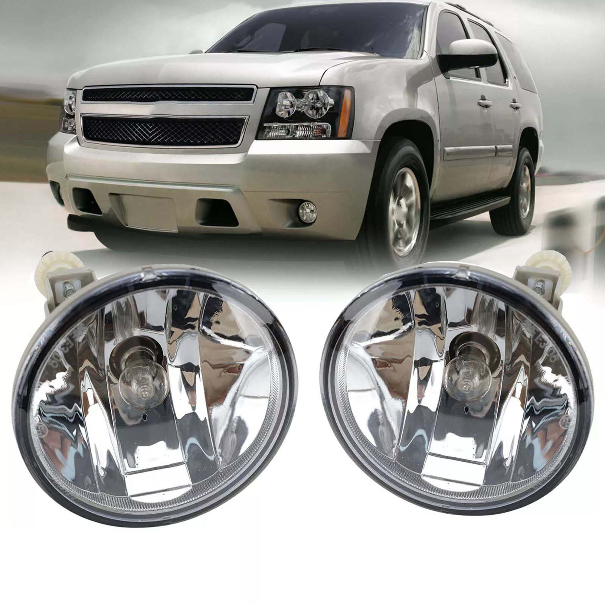 Left & Right Clear Lens Fog Light Bumper Lamp For Jeep Patriot 2011-2016 2017