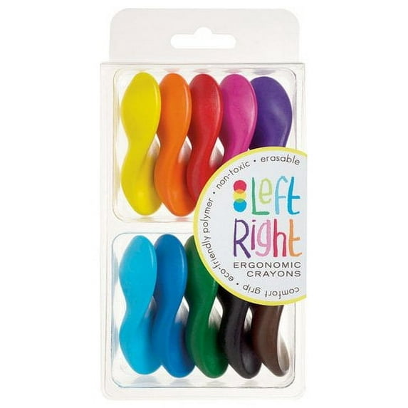 Left Right Crayons - Set of 10