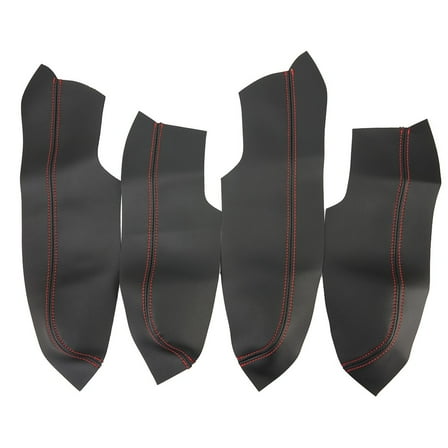 Left & Right Door Armrest Cover For Honda Civic 2006 -2011 Microfiber Leather Trim 4Pcs/Kit Accessories Useful