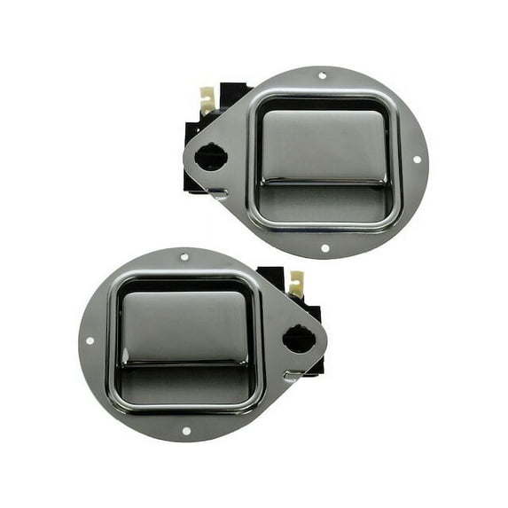 Left and Right Door Handle Set 2 Piece - Compatible with 1986 - 2005 Peterbilt 357 1987 1988 1989 1990 1991 1992 1993 1994 1995 1996 1997 1998 1999 2000 2001 2002 2003 2004