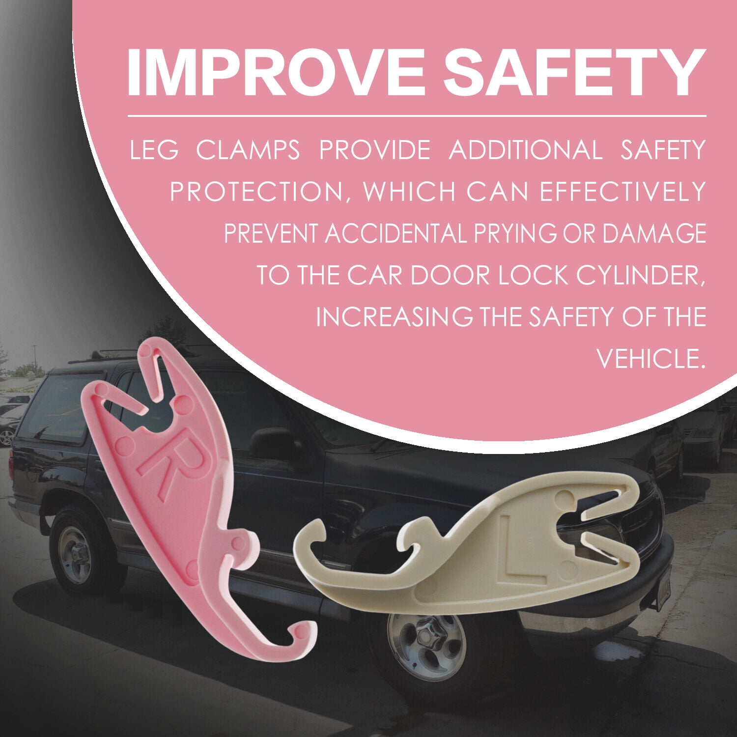 Left \u0026 Right Door Lock Cylinder Clip Leg for 1992-1996 Ford E-150 E-250 E-350