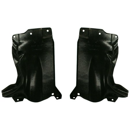 Left & Right Engine Splash Shield For 2004-2010 Mazda Rear Section Set of 2