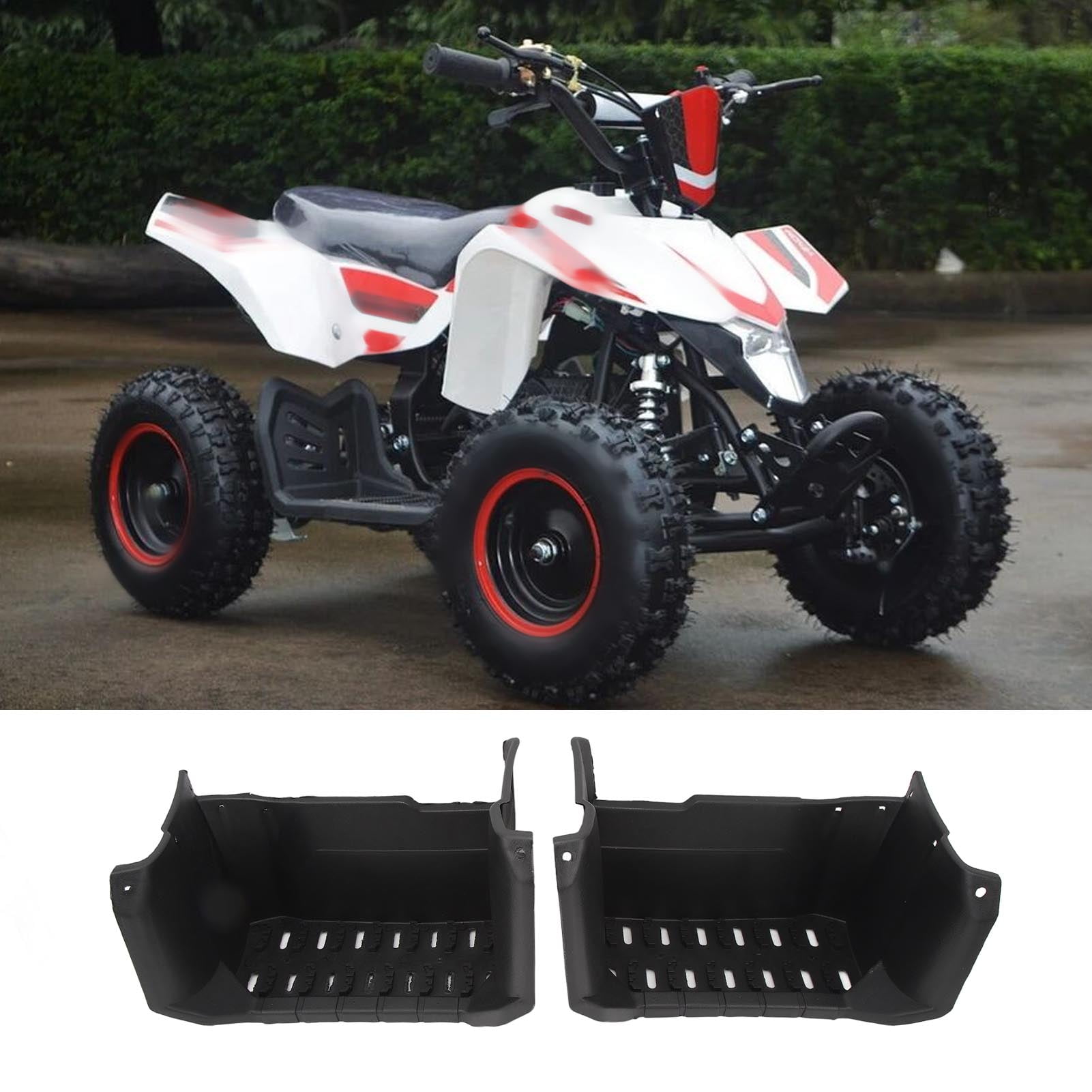 Left Right Foot Rest Guard, Easy Installation Rugged Foot Rest Guard