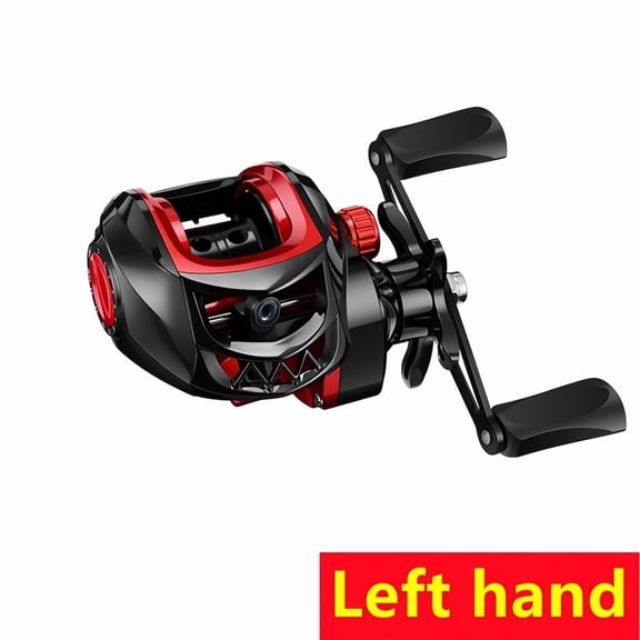 Left/Right Hand Casting Reel, Compact Fishing Accessory - Durable Fishing Reel for Freshwater And Ocean Fishing, Stylish Sporty Design, High-Performance Bearings
