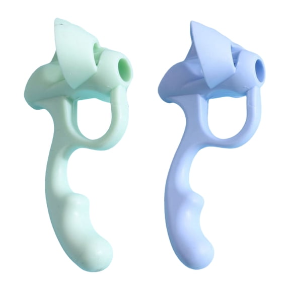 Left/Right Handed Silicone Pen Grip Five-Finger Design, Ergonomic Writing Aid Pencil Holder for Toddler Student