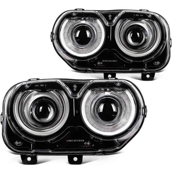 Left Right Headlight Assembly For 2015-2022 Dodge Challenger with DRL Projector
