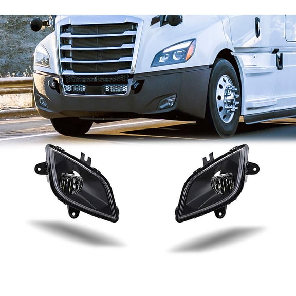Left and Right LED Fog ghts Lamp Replacement for Freightner Cascadia P4 (2018 & Present) Trucks Left Driver Side - A66-03653-002 and Passenger Right Side - A66-03653-003