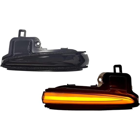 Left Right Led Side Mirrors Sequential Dynamic Turn Signal Lights Indicator Strip Compatible with Toyota Tacoma 2016-2021, RAV4 XA50 2019-2021, Highlander XU70 2020-2021 (Smoke lens)
