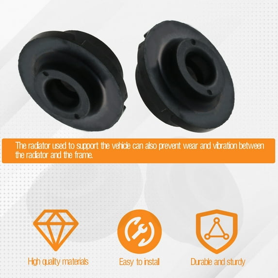 Left Right Lower Radiator Cradle Bushing for 95-04 Chevrolet S10 GMC S15 Sonoma