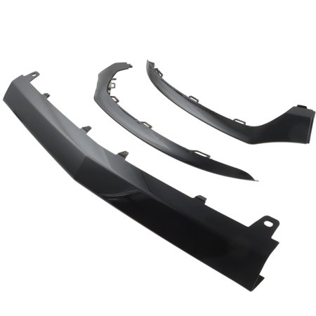 Left +Right + Middle Bumper Lip Lower Molding Trim for Mercedes-Benz C200
