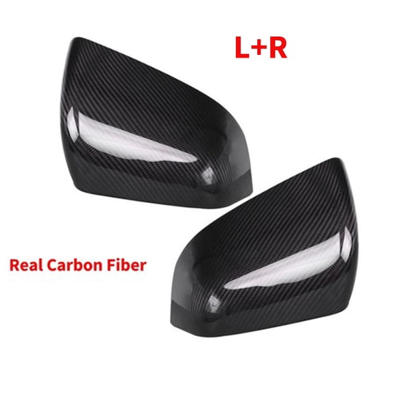 Left & Right Real Carbon Fiber Side Mirror Covers for 2020-2023 Tesla Model Y