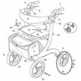 thumbnail image 1 of Left & Right Rear Wheels with Bearings ONLY for Drive RTL10266 Nitro Rollator Walker (1026612-L & 1026612-R) Both Rear Wheels, 1 of 3