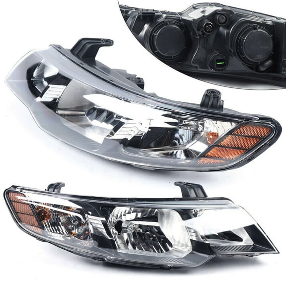 Left+Right Set Halogen Headlights For 2010-2013 Kia Forte / Forte Koup EX LX SX 921011M030, 921011M230