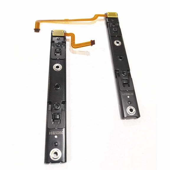 Left Right Slider Rail Replacement for Nintendo Switch, Console Side Rail Track with Flex Cable for Joy-Con Controller Repair, DIY Repair Parts Kit
