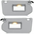 thumbnail image 1 of Left & Right Sun Visor with Light for 2013-2018 Nissan Pathfinder 2014-2017 Infiniti QX60, 2013 JX35, Driver & Passenger Side Gray Sunvisor Replacement 96401-9PB0A, 96400-9PB0A, 1 of 5