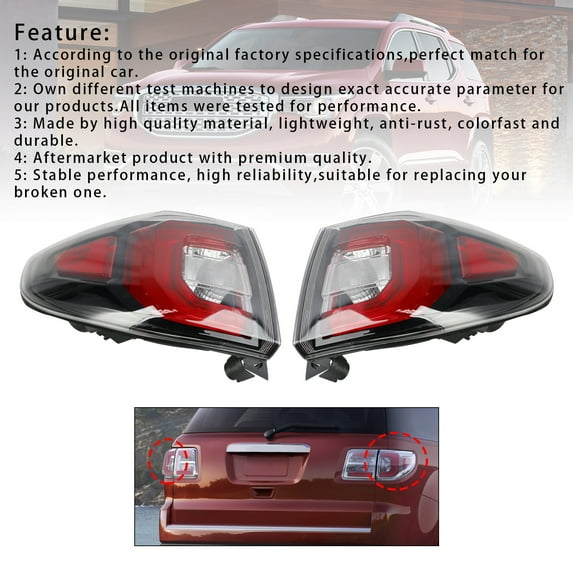 Left+Right Tail Light Brakelight Lamp For GMC Acadia