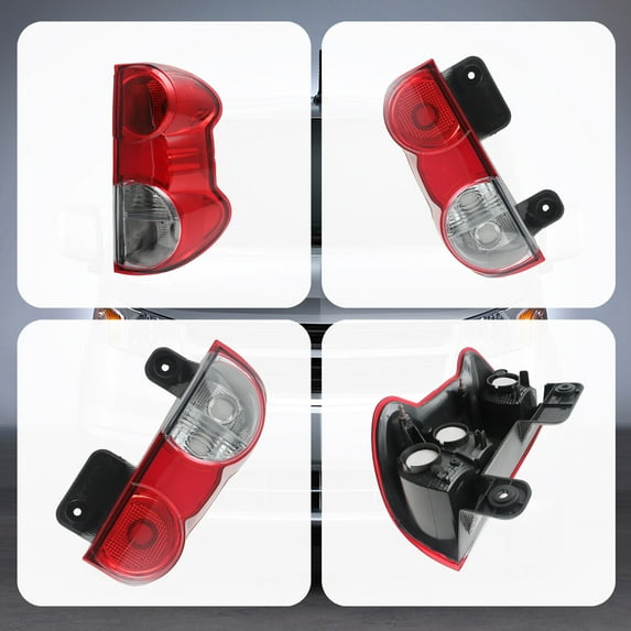 Left Right Tail Light Rear Lamp Clear & Red Lens for 2015 Chevrolet City Express
