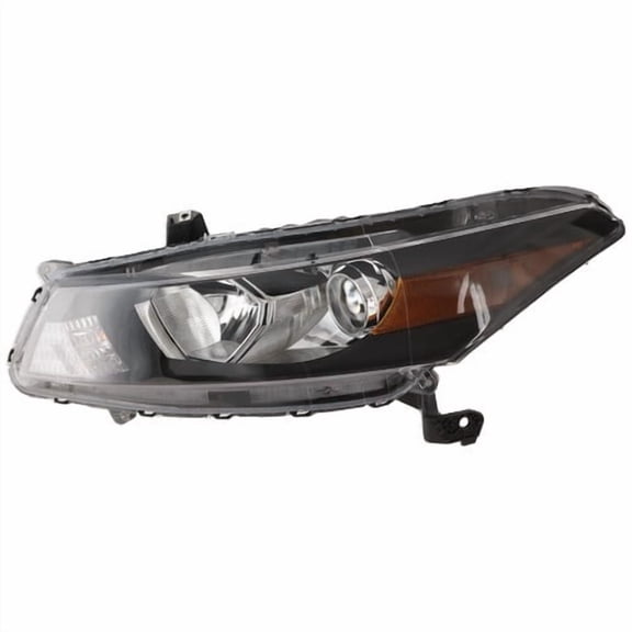 Left Side Headlight Fits Honda Accord 2008-2012 Coupe Halogen Amber Turn Signal