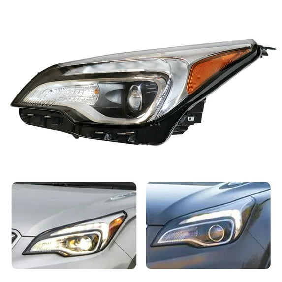 Left Side Hid Projector Headlight LED Headlight Headlamp Left Driver Side for 2016 2017 2018 Buick Envision