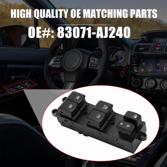 Left Side Power Master Window Switch Control for 13-15 Subaru Outback 83071AJ240