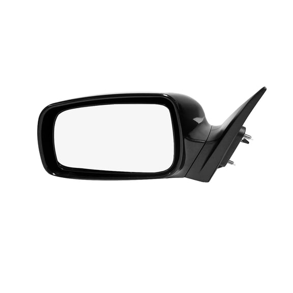 Left Driver Side Power Nonfolding Usa Built View Mirror Chrome/Flat Black Smooth For 2007-2011 Toyota Camry