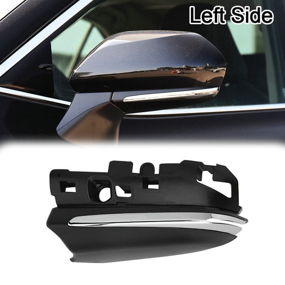 Left Side Rearview Mirror Bottom Cover for Toyota Camry 2023 2022 2021 2020 2019 2018 Accessories Auto Car Mirror Cover Rearview Mirror Guard Covers Door Side Exterior Decoration Trims -Black