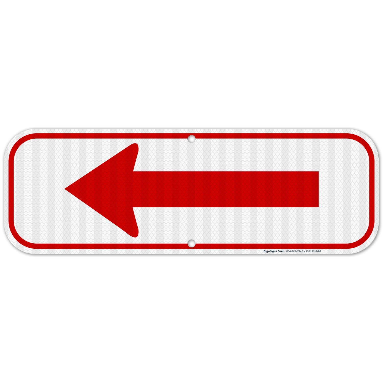 Left Side Red Left Side Red Arrow Sign, - Walmart.com