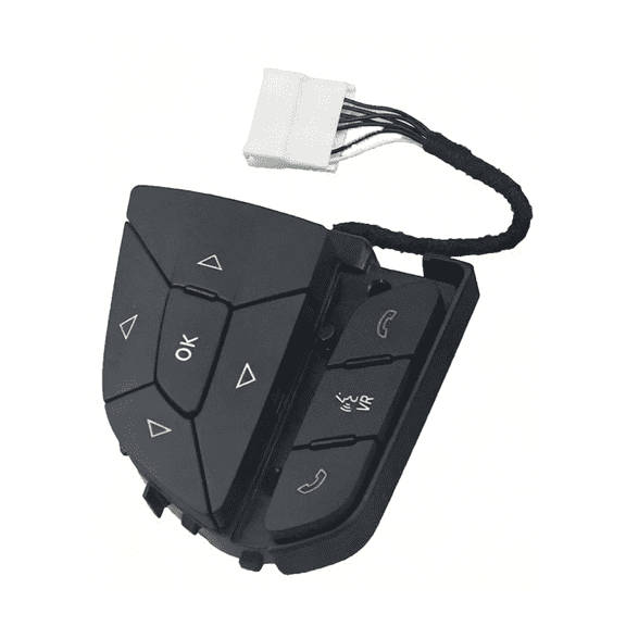 Left Side Steering Wheel Control Switch Buttons, Car Steering Wheel Control Module With Easy Installation, Fit For Jeep Cherokee 2016-2019,cruise Control Kit OE:68321893AA-black-Left
