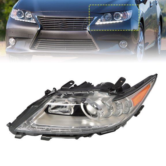 Left Side Xenon HID Headlight Assembly For 2013 2014 2015 Lexus ES350 ES300h