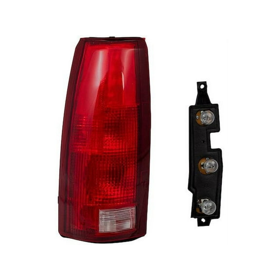 Left Tail Light Assembly - Compatible with 1992 - 1999 Chevy C1500 Suburban 1993 1994 1995 1996 1997 1998