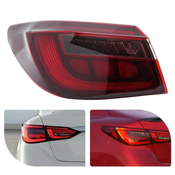 Left Taillight,Left Tail Light for 2018-2021 Infiniti Q50, Rear Lights, Outer Rear Left LED Tail Light