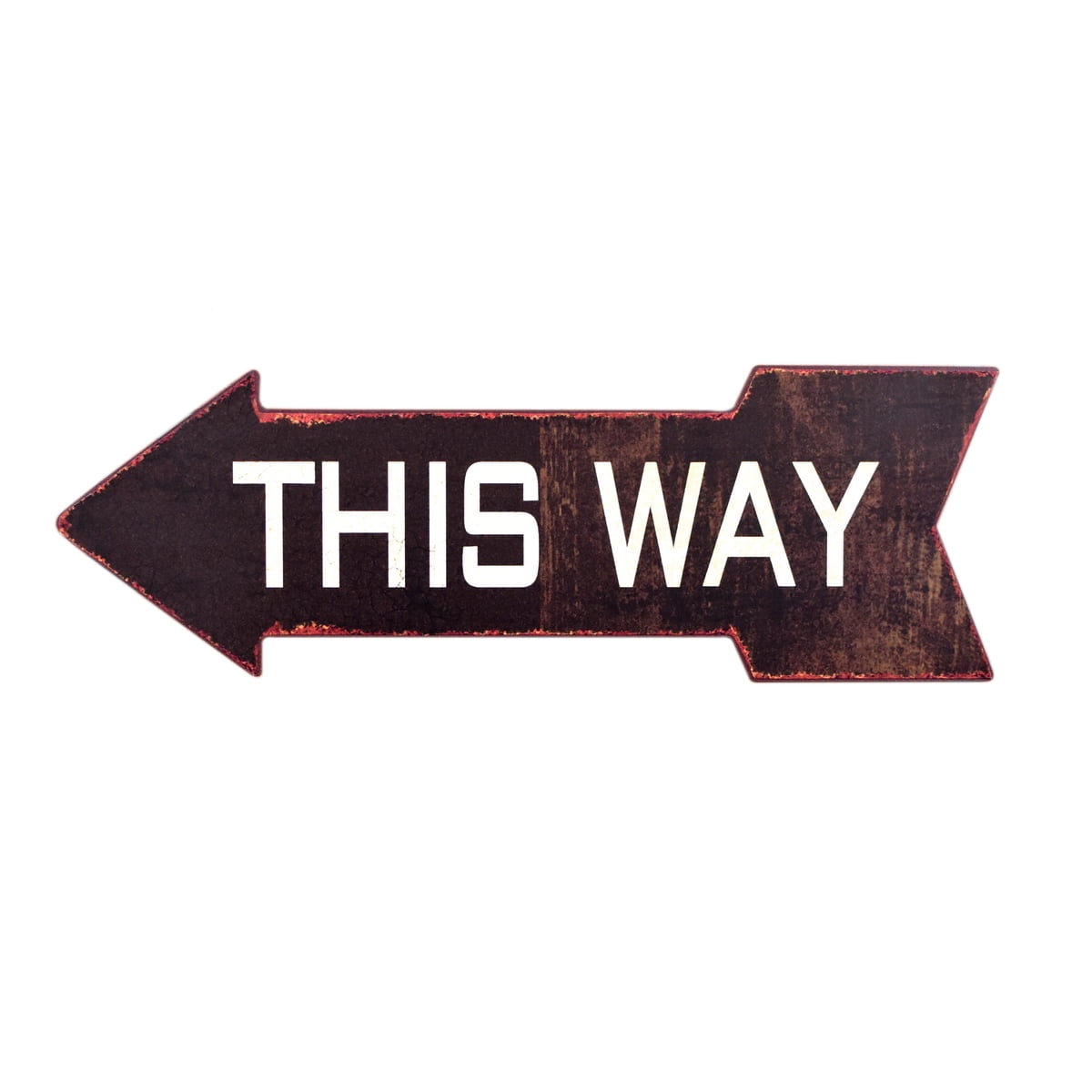 This Way Metal Left Arrow Street Road Sign Distressed Rustic Wall Art Home Decor This Way Metal Left Arrow Street Road Sign Distressed Rustic Wall Art Home Decor