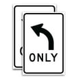 thumbnail image 1 of Left Turn Only (24" X 36") Vinyl Decal Only (Pack of 2) |Sign|Sticker|Poster, 1 of 4