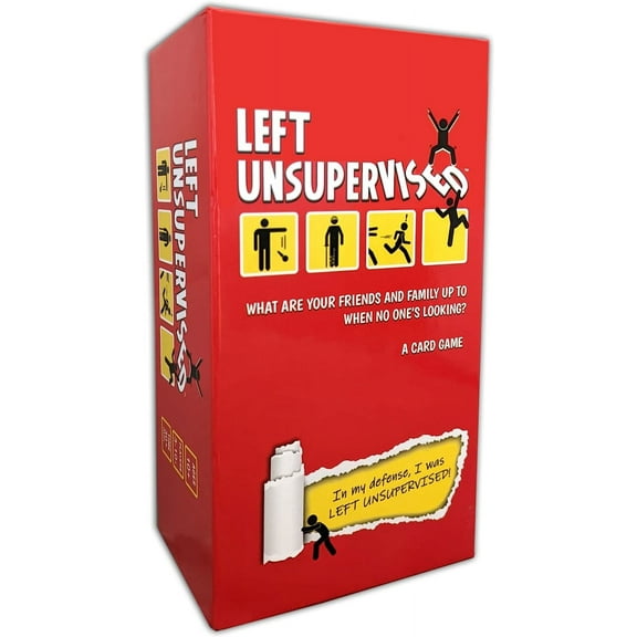 Left Unsupervised: Family Edition - Fun Family Card Games About You That are Created by Kids, Moms, and Dads!
