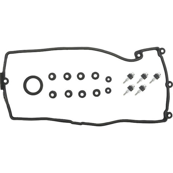 Left Valve Cover Gasket Set - Compatible with 2002 - 2005 BMW 745i 4.4L V8 2003 2004