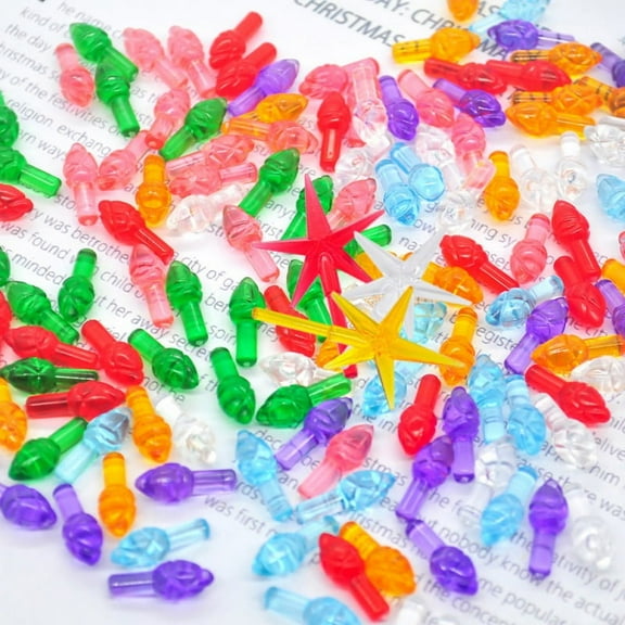 Left Wind 103 Pieces Ceramic Tree Replacement Bulbs Ceramic Christmas Tree Replacement Lights, Plastic Light Up Twist/Bulbs Christmas Ornament