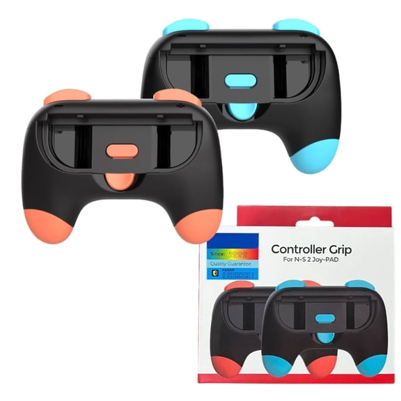 Left and Right Cartoon Grip Game Handle Enhance Gaming Comfort for Switch 2 with Ergonomic Non Slip Design