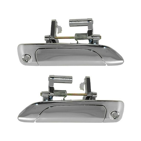 Left and Right Door Handle Set 2 Piece - Compatible with 2001 - 2005 Honda Civic 2002 2003 2004