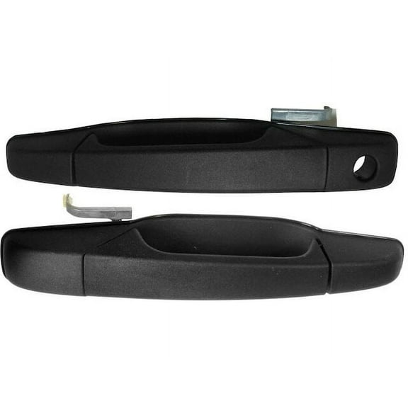 Left and Right Door Handle Set 2 Piece - Compatible with 2007 - 2014 Chevy Silverado 2500 HD 2008 2009 2010 2011 2012 2013