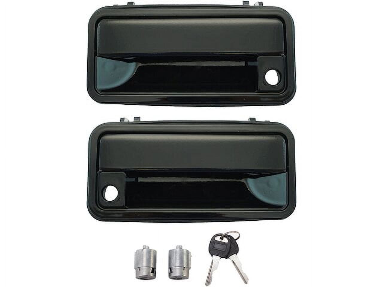 Left and Right Door Handle and Lock Cylinder Kit 6 Piece - Compatible ...