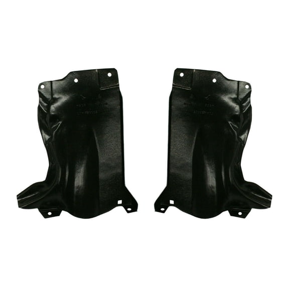 Left and Right Engine Splash Shield Set - Passenger and Driver Side Undercarriage Protection