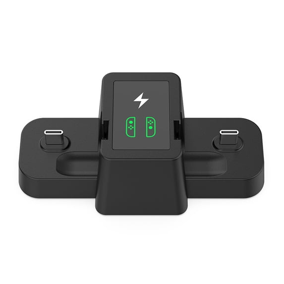 Left and Right Grip Dual Docking Charger Small Grip Charging Dock with Display Lights Accessories for Nintendo Switch Joycon