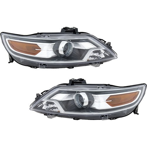 Left and Right Headlights For Ford Taurus 2010-2012 Halogen with Bulb(s) SE SEL
