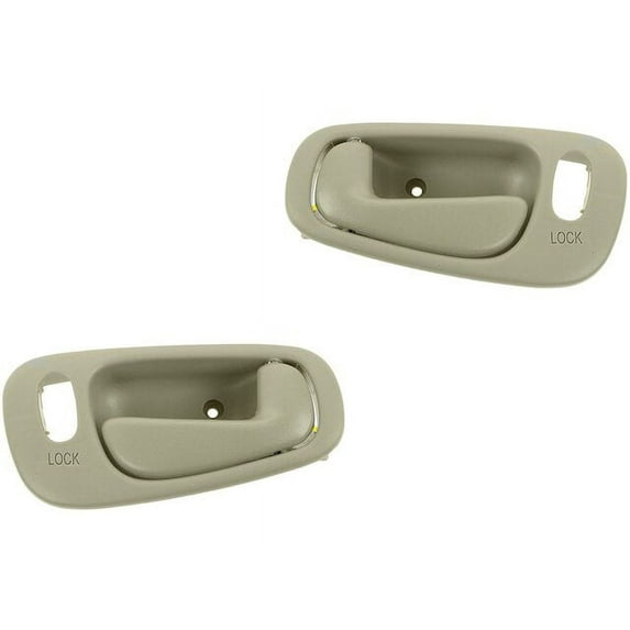 Left and Right Interior Door Handle Set 2 Piece - Compatible with 1998 - 2002 Toyota Corolla 1999 2000 2001