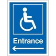 thumbnail image 1 of Left arrow navigational aid for disabled parking Safety Signs Construction Signs Site Parking Signs Metal Sign Tin Sign 8x12 Inch, 1 of 5