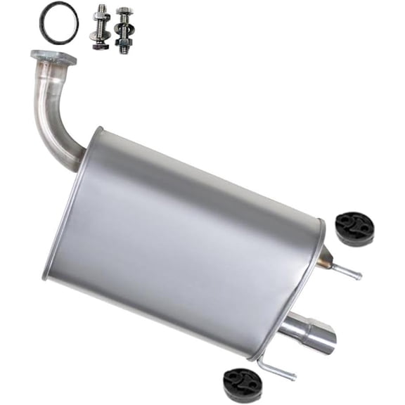 Northeastern Exhaust Muffler with Hangers Fits 2007-2012 Lexus ES350 3.5L - Direct Fit | Stainless Steel