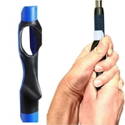Left or Right Handed Golf Grip Trainer - Golf Swing Aid Club Attachment to Correct Hand Placement Blue