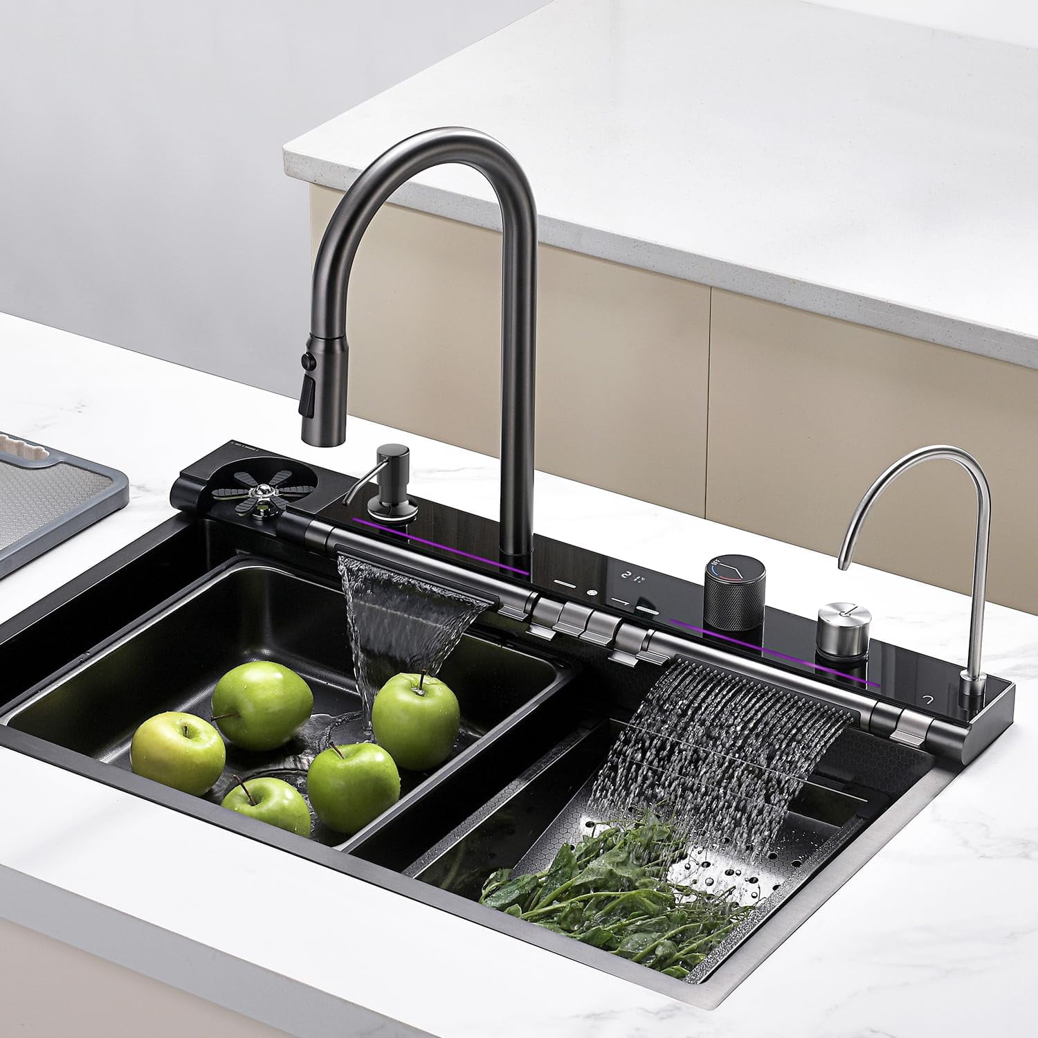 Lefton 29.5'' Stainless Steel Kitchen Sink Set with Pull-down Faucet