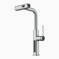 thumbnail image 1 of Lefton Pull-Out Waterfall Kitchen Faucet with Temperature Display, Two Water Outlet Modes, Single Hole, Brushed Nickel, KF2209-0, 1 of 8