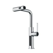 صنبور المطبخ الشلال الأيسر مع عرض درجة الحرارة ، وضعان للمياه ، ثقب واحد ، كروم ، KF2209-1